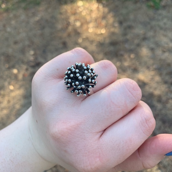 Artisan Silver Spike Ring - Picture 6 of 16